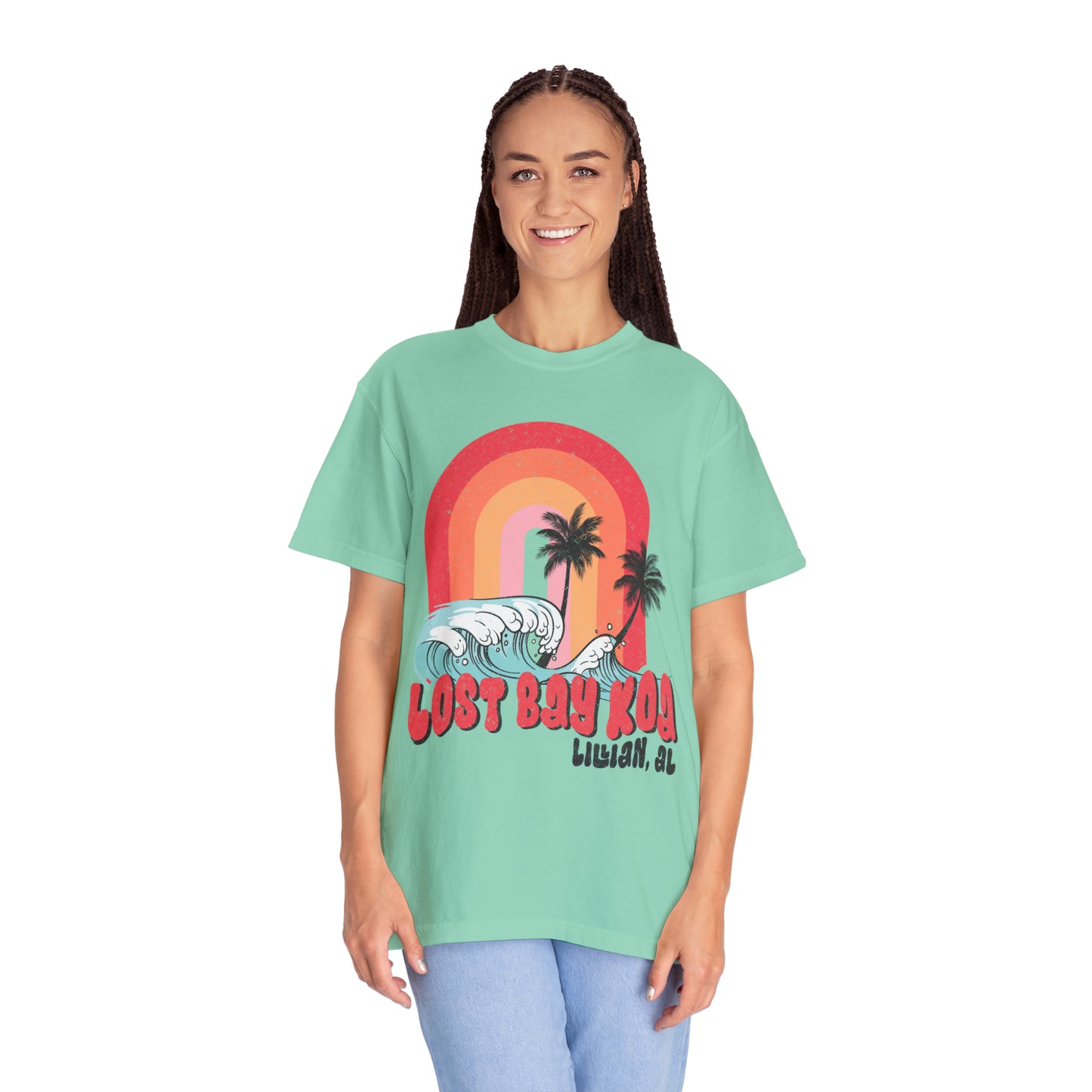 Lost Bay Wave- Unisex Garment-Dyed T-shirt