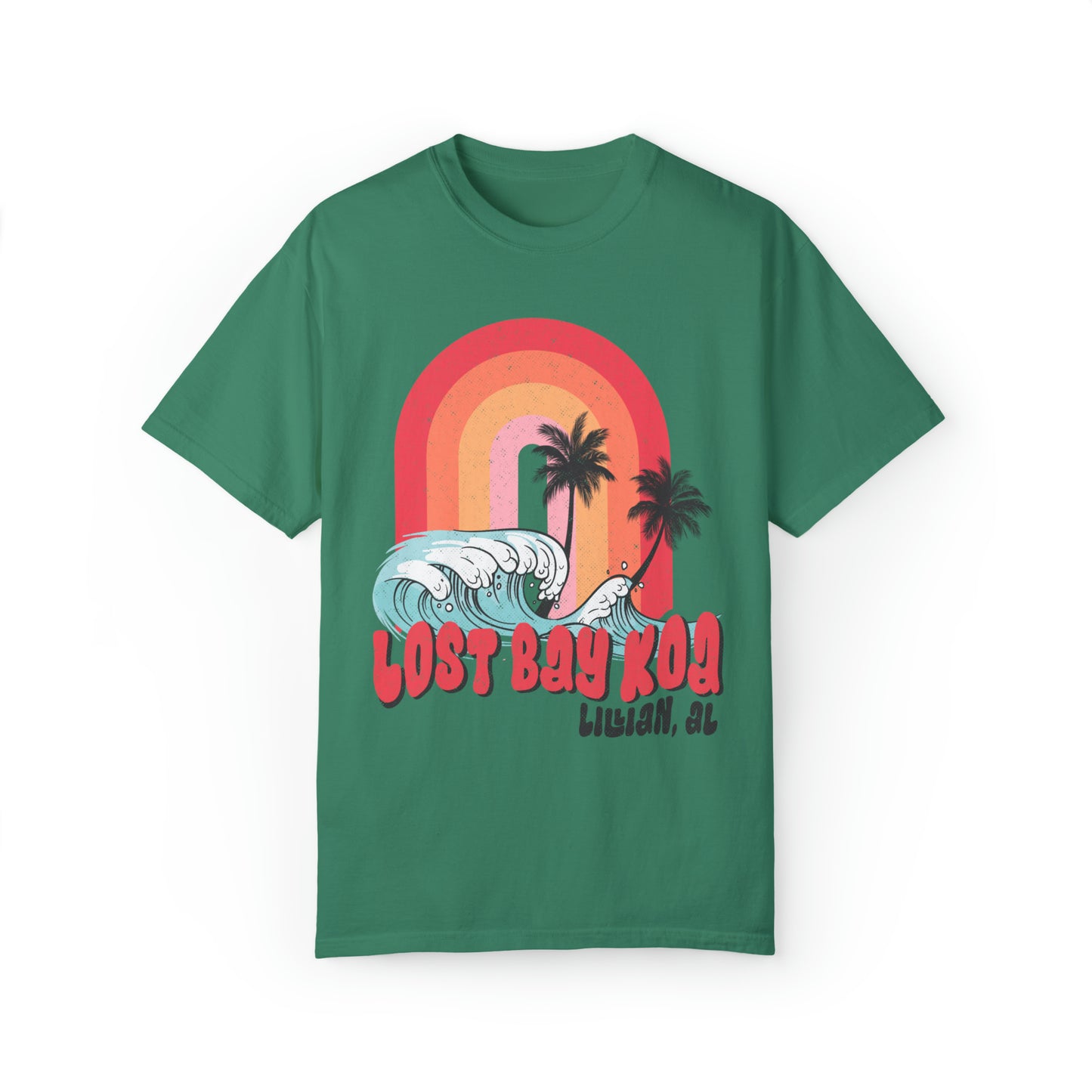 Lost Bay Wave- Unisex Garment-Dyed T-shirt