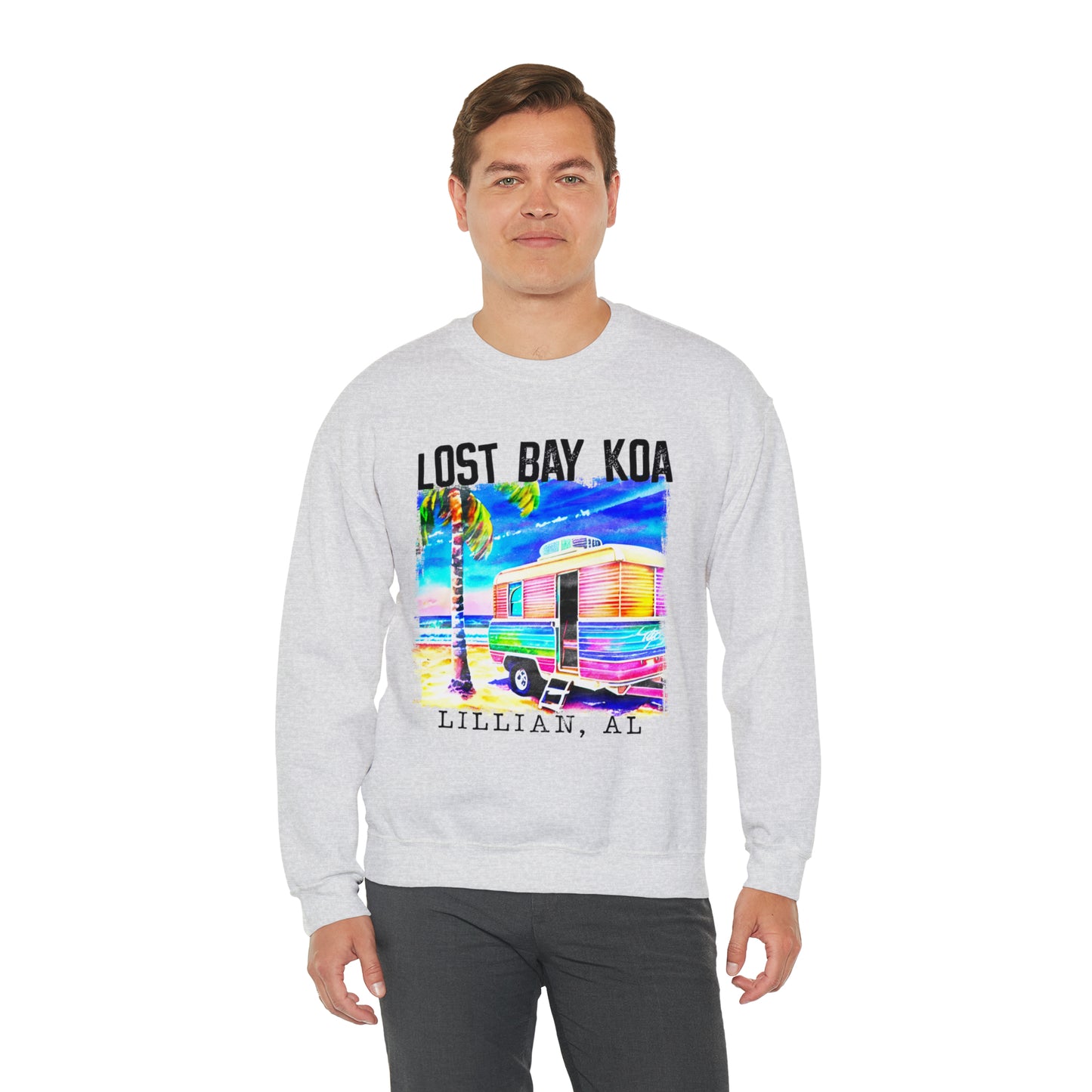 Lost Bay Camper- Unisex Heavy Blend™ Crewneck Sweatshirt
