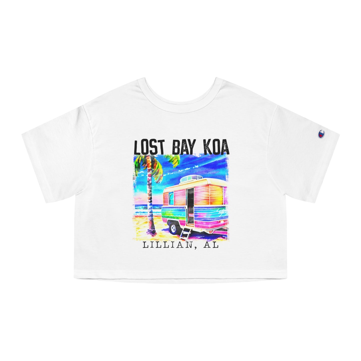 Lost Bay Camper- Champion Women's Heritage Cropped T-Shirt