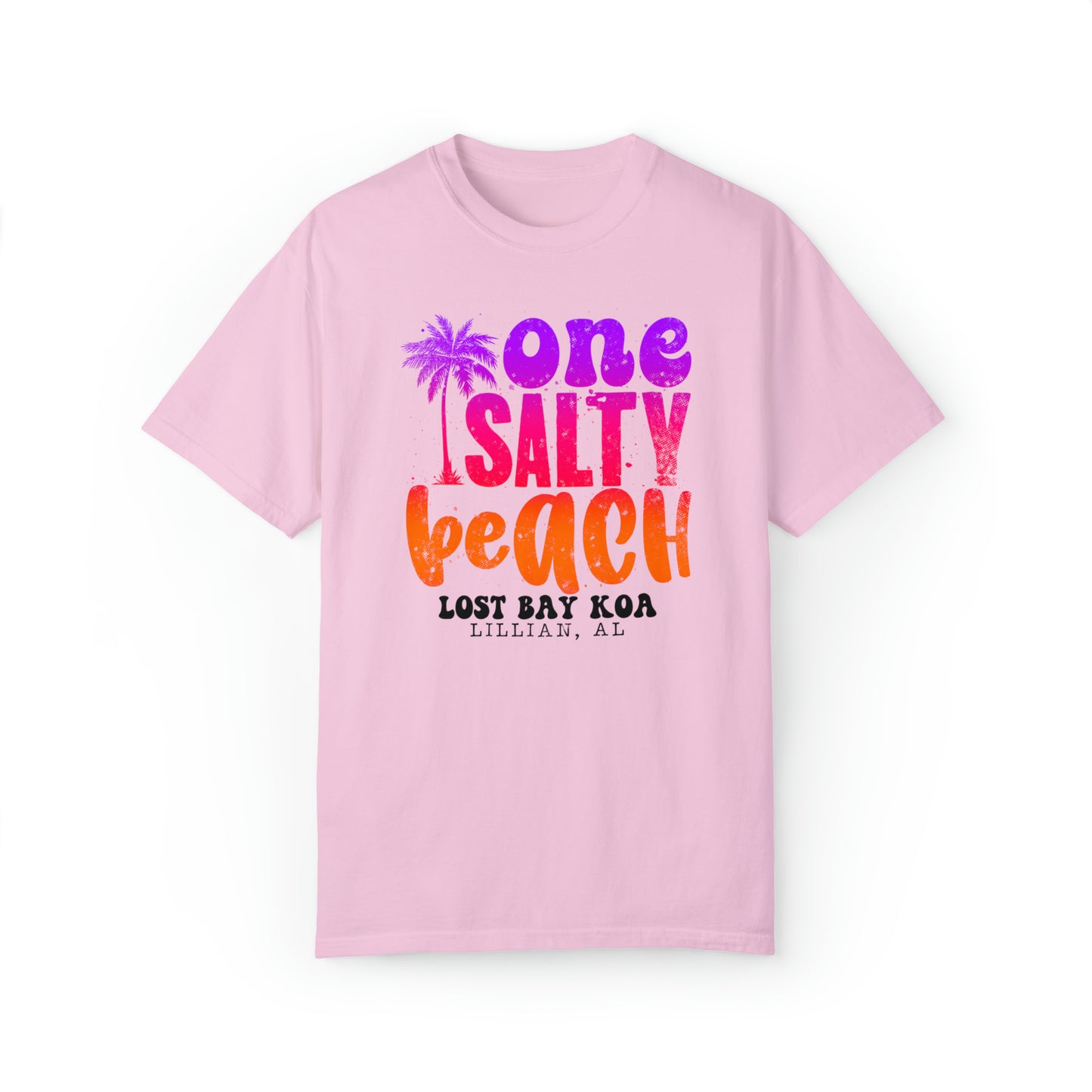 One Salty Beach- Unisex Garment-Dyed T-shirt