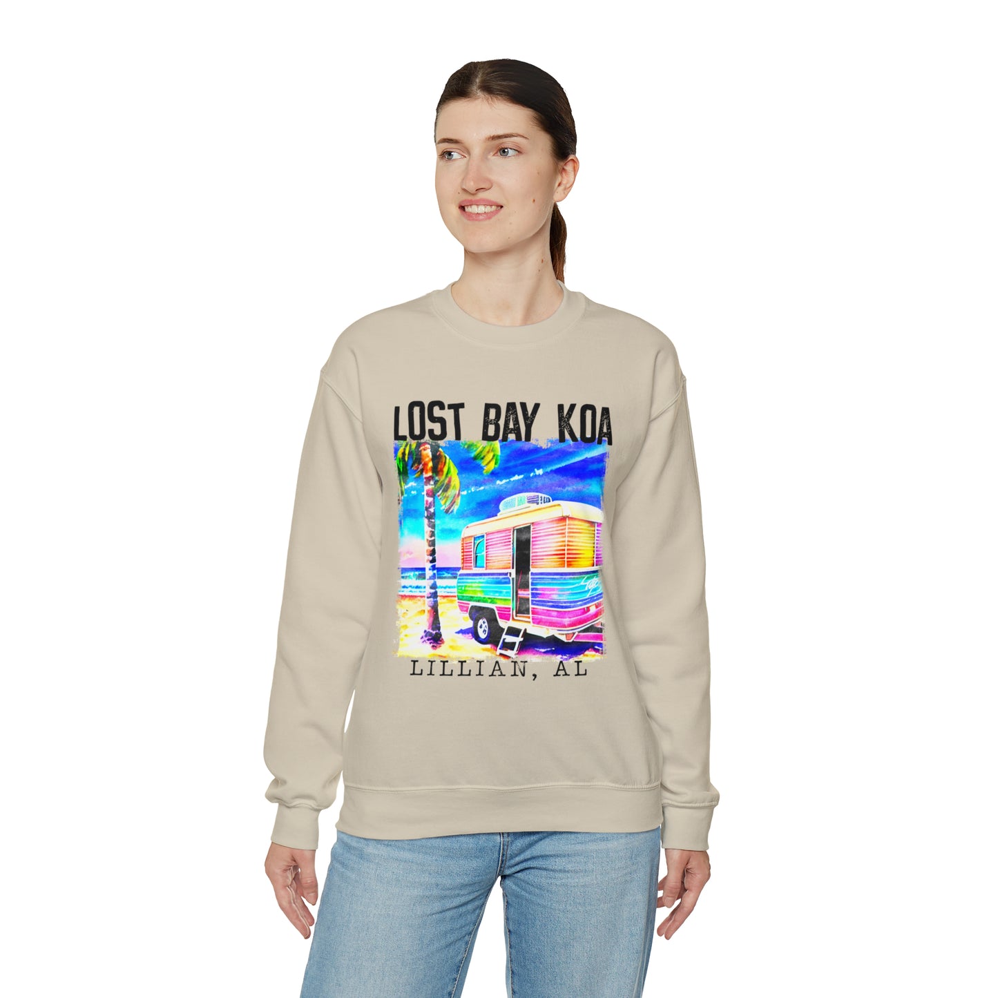 Lost Bay Camper- Unisex Heavy Blend™ Crewneck Sweatshirt