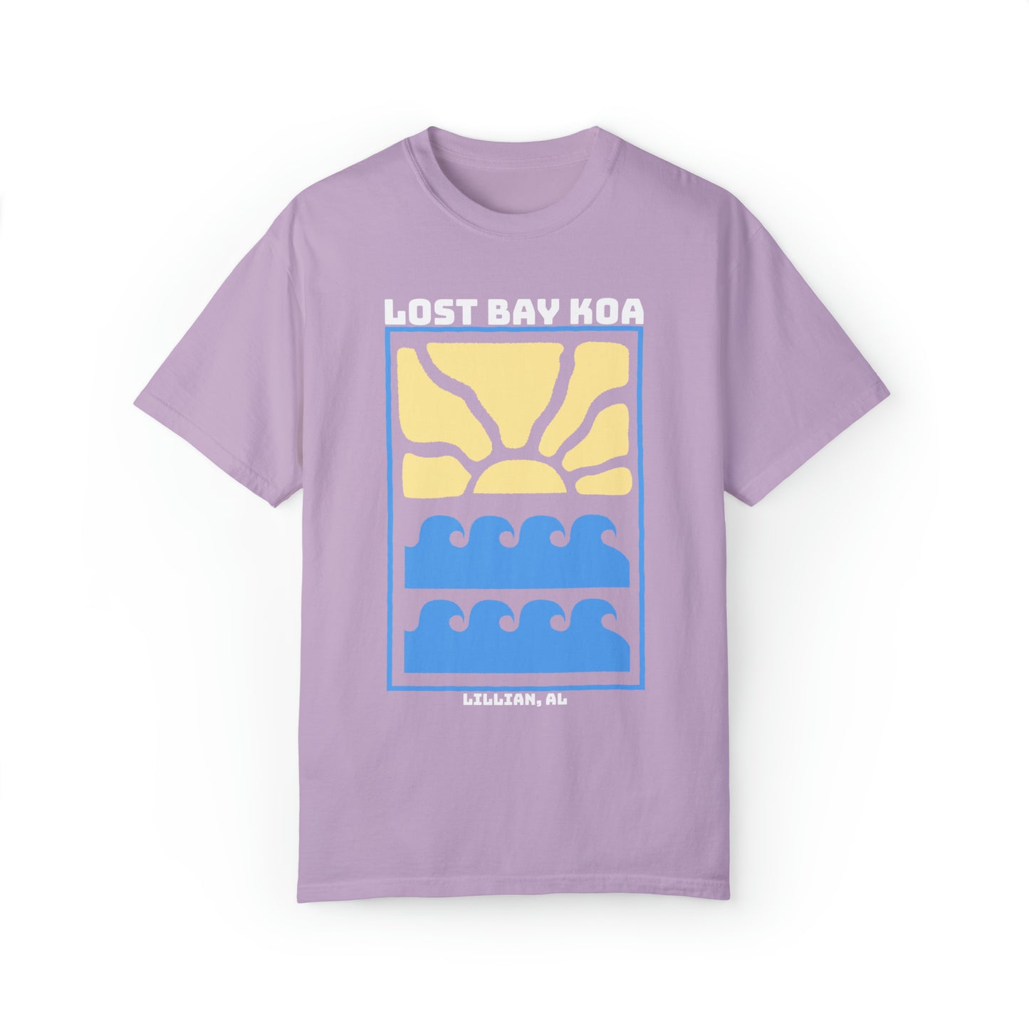 Lost Bay KOA- Unisex Garment-Dyed T-shirt