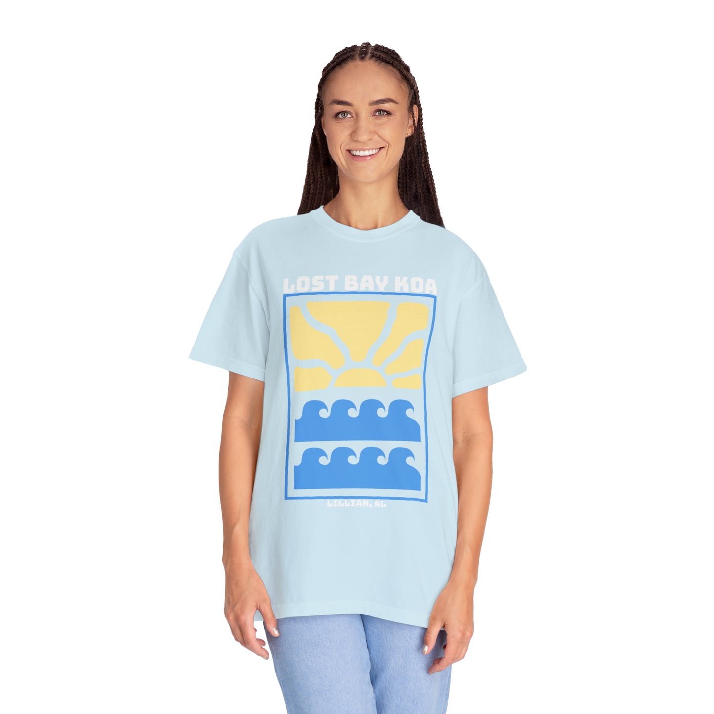Lost Bay KOA- Unisex Garment-Dyed T-shirt