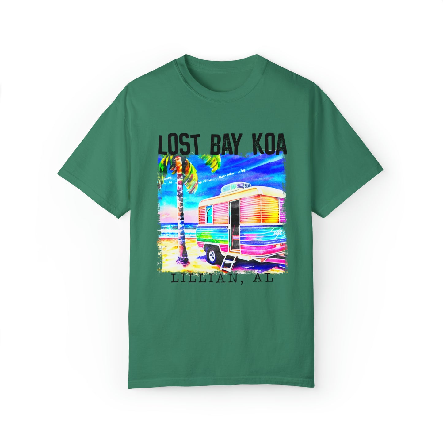 Lost Bay Camper- Unisex Garment-Dyed T-shirt
